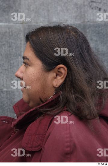 Head Woman White Casual Overweight Street photo references