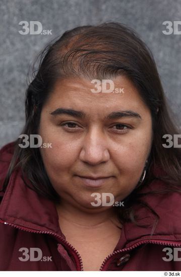 Head Woman White Casual Overweight Street photo references