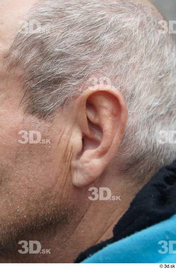 Ear Man White Casual Average Street photo references