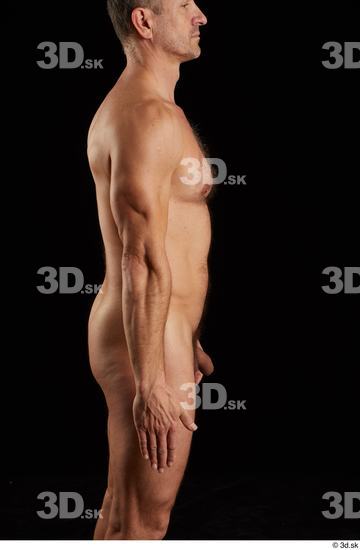 Arm Man White Nude Muscular Studio photo references