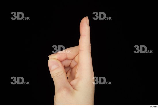 Fingers Woman White Slim Studio photo references