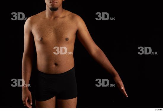 Arm Man Black Underwear Average Studio photo references