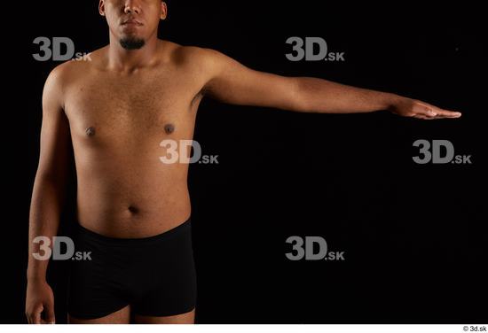 Arm Man Black Underwear Average Studio photo references