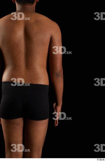 Arm Back Man Black Underwear Average Studio photo references