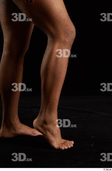 Calf Man Black Nude Average Studio photo references