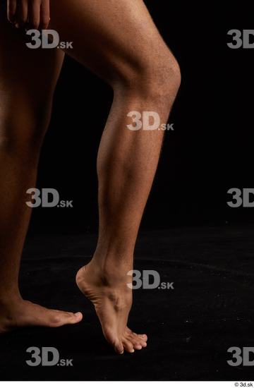 Calf Man Black Nude Average Studio photo references