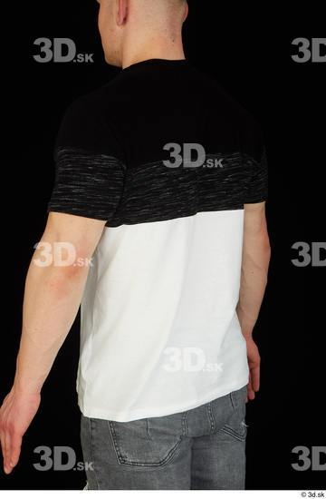 Upper Body Man White Shirt T shirt Average Studio photo references