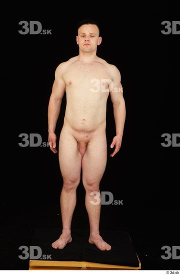 Whole Body Man White Nude Average Standing Studio photo references