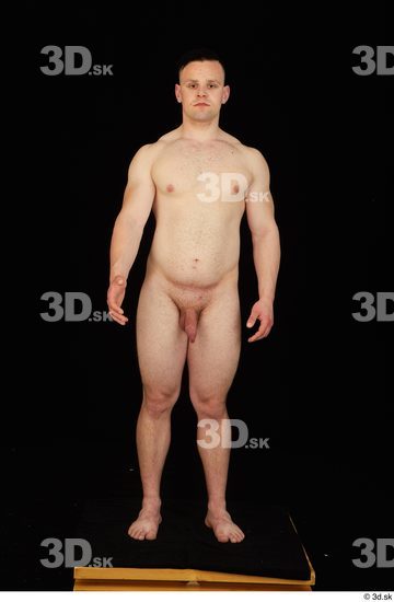 Whole Body Man White Nude Average Standing Studio photo references