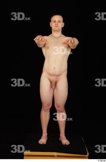 Whole Body Man White Nude Average Standing Studio photo references