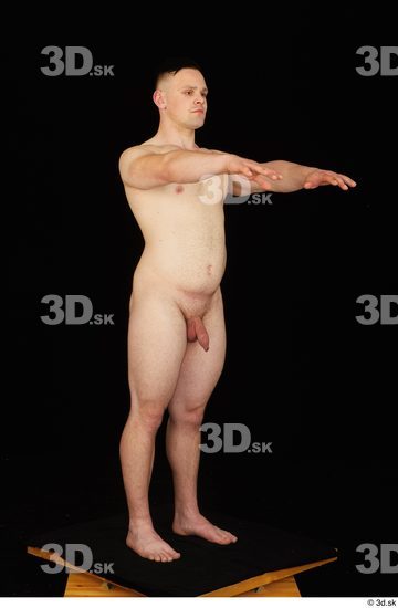 Whole Body Man White Nude Average Standing Studio photo references