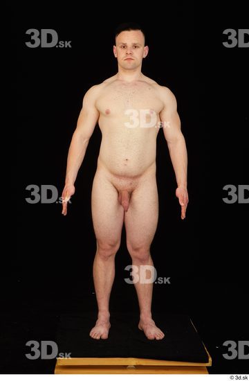 Whole Body Man White Nude Average Standing Studio photo references