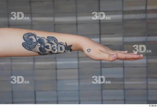 Hand Woman Tattoo Casual Slim Street photo references