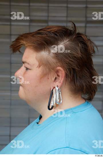 Head Woman Casual Chubby Street photo references