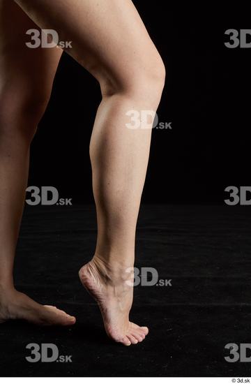 Calf Woman White Nude Average Studio photo references