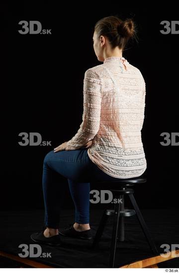 Whole Body Woman White Average Sitting Studio photo references