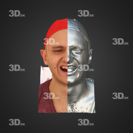 Head Emotions Man White 3D Phonemes And Emotions