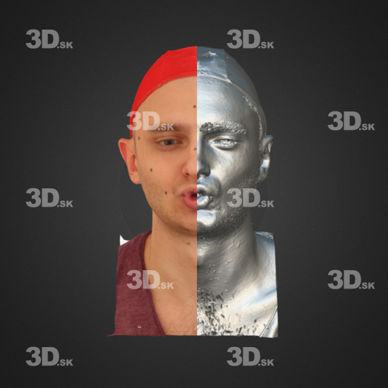 Head Emotions Man White 3D Phonemes And Emotions