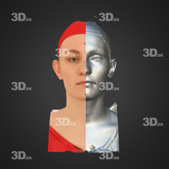 Head Emotions Woman White 3D Phonemes And Emotions