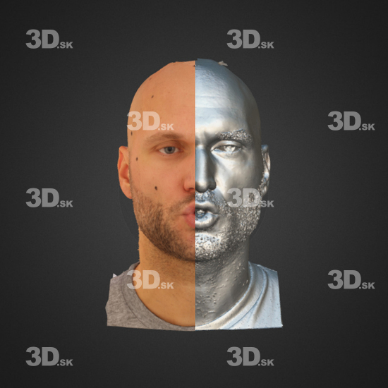 Head Emotions Man White 3D Phonemes And Emotions