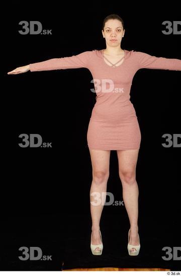 Whole Body Woman Dress Average Standing Studio photo references