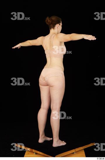 Whole Body Bottom Woman Underwear Average Standing Studio photo references