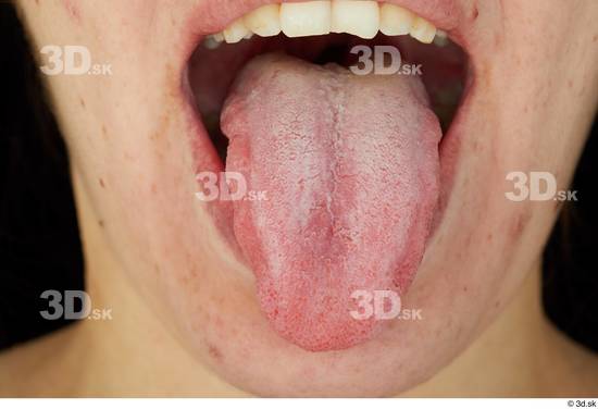 Tongue Woman Average Studio photo references