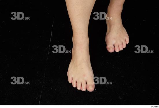 Foot Woman Nude Average Studio photo references