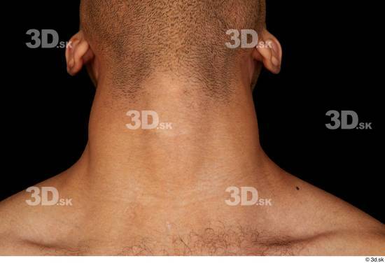 Neck Man Black Nude Slim Studio photo references