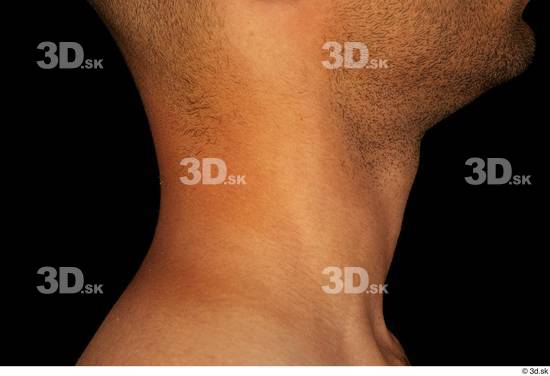 Neck Man Black Nude Slim Studio photo references