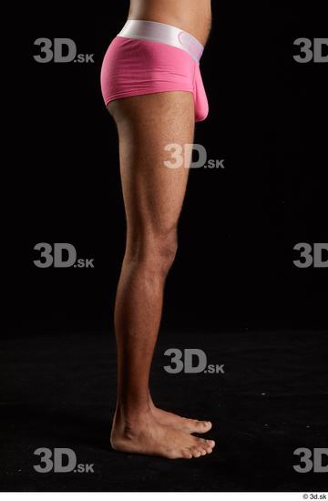 Leg Man Black Nude Slim Studio photo references