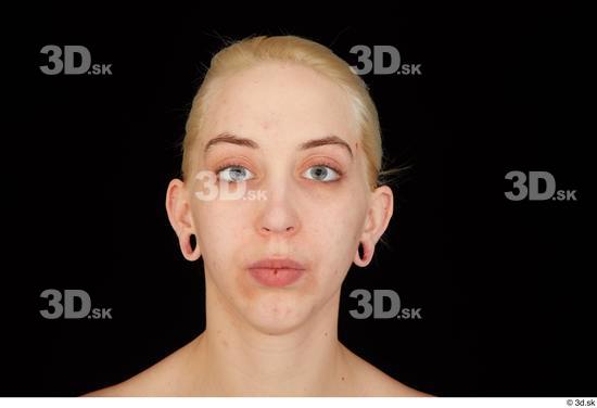 Head Woman White Average Studio photo references