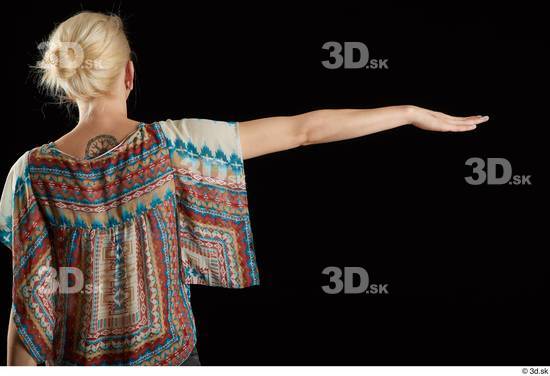 Arm Back Woman White Average Studio photo references