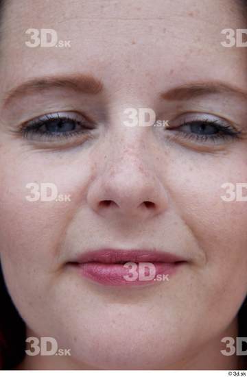 Nose Woman White Casual Average Street photo references