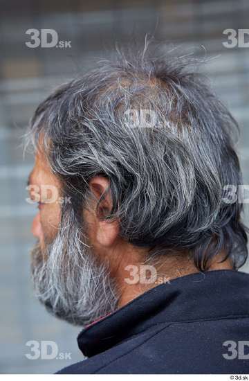 Head Man White Casual Overweight Bearded Street photo references