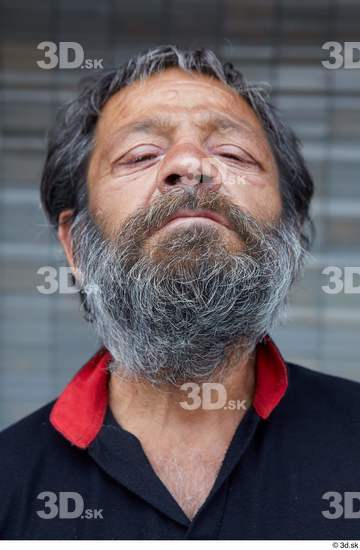 Head Man White Casual Overweight Bearded Street photo references