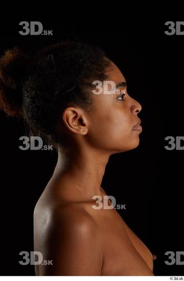 Woman Black Slim Female Studio Poses