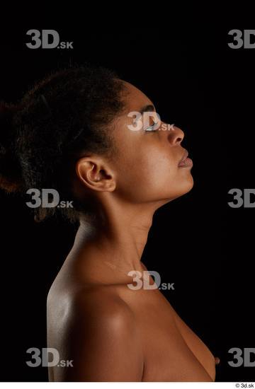 Woman Black Slim Female Studio Poses