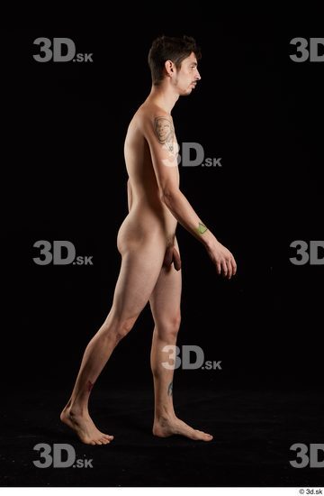 Man White Slim Male Studio Poses