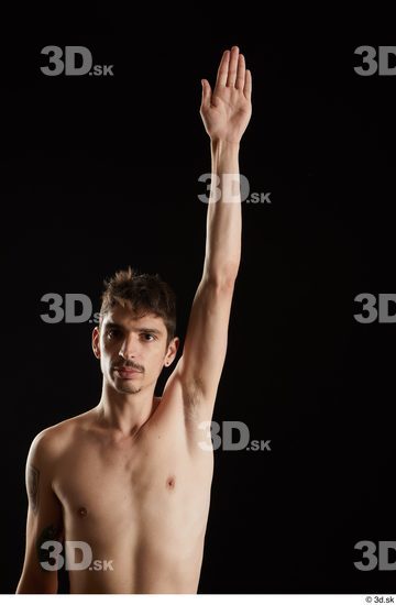 Man White Slim Male Studio Poses