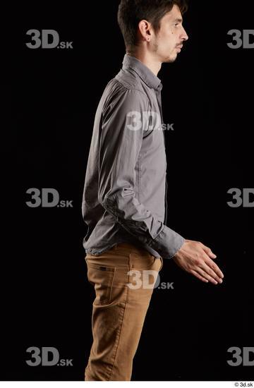 Man White Slim Male Studio Poses