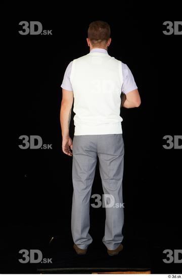 Whole Body Man Shoes Shirt Trousers Vest Average Standing Studio photo references