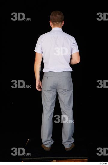 Whole Body Man Shoes Shirt Trousers Average Standing Studio photo references