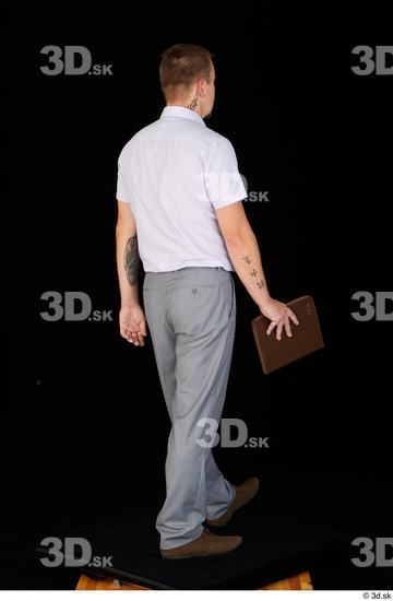 Whole Body Man Shoes Shirt Trousers Average Walking Studio photo references