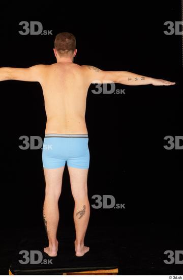 Whole Body Man Underwear Average Standing Studio photo references