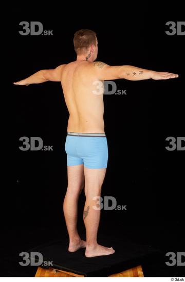 Whole Body Man Underwear Average Standing Studio photo references