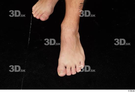 Foot Man Nude Average Studio photo references