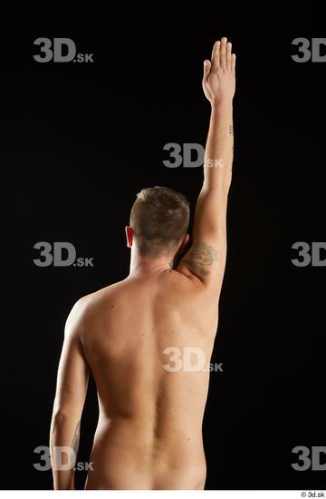 Arm Back Man White Nude Average Studio photo references