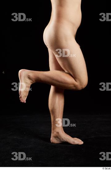 Calf Man White Nude Average Studio photo references