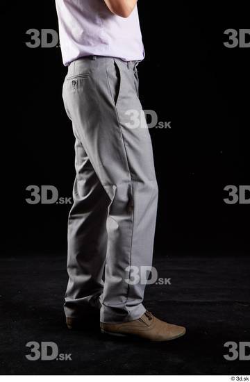 Leg Man White Shoes Trousers Average Studio photo references